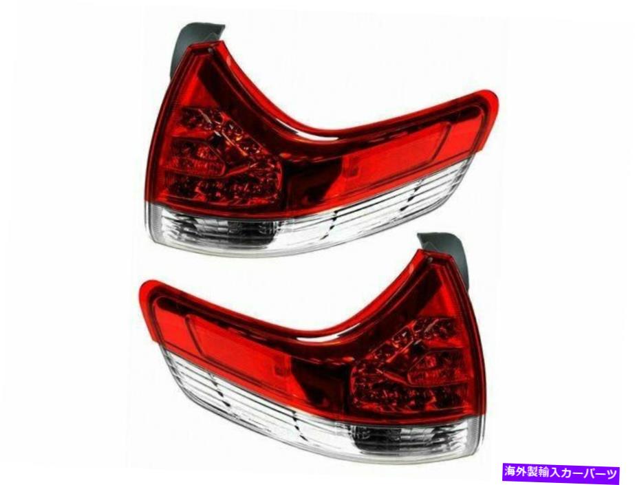 USテールライト 2011-2014トヨタシエナテールライトアセンブリセット61675RZ 2012 2013 For 2011-2014 Toyota Sienna Tail Light Assembly Set 61675RZ 2012 2013【並行輸入品】