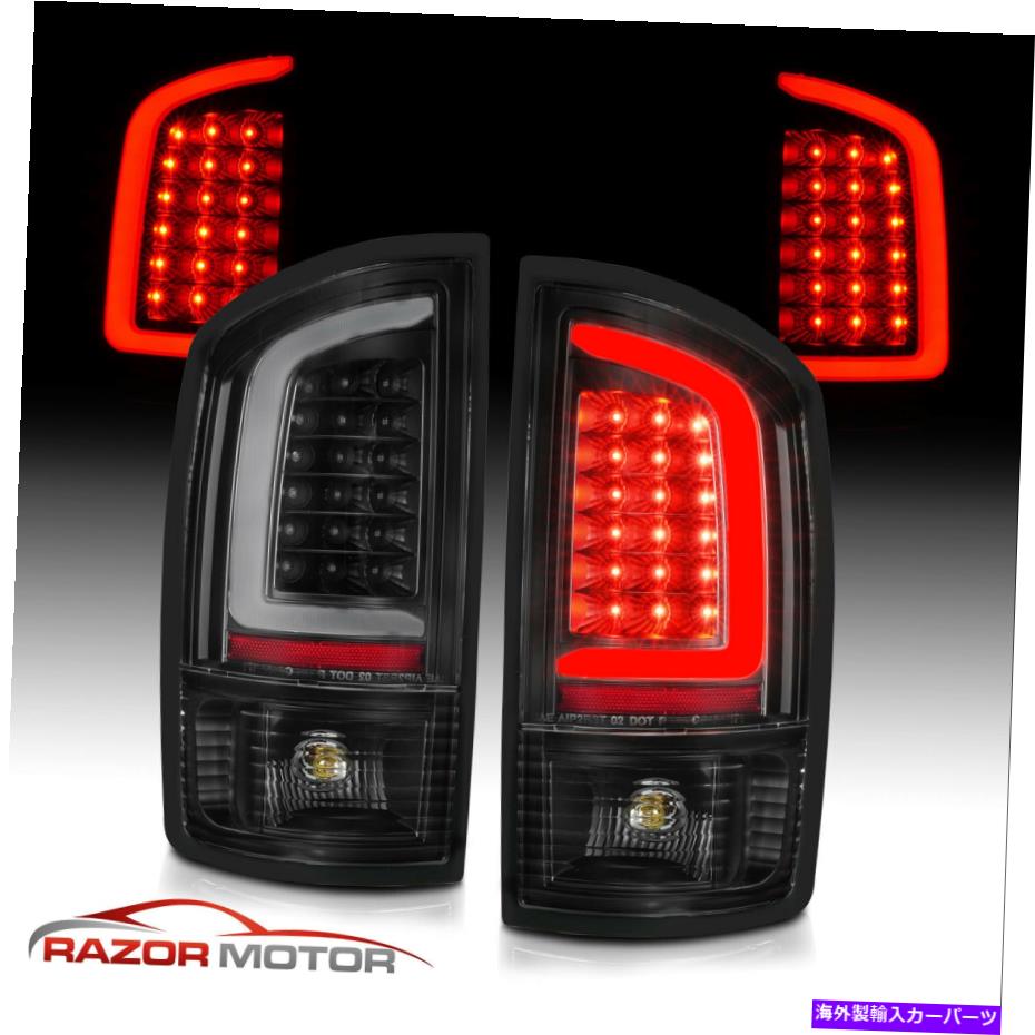 USテールライト フィット02-2006ドッジRAM 1500 03-06 2500 3500 LEDチューブブラックテールライトブレーキランプ Fit 02-2006 Dodge Ram 1500 03-06 2500 3500 LED Tube Black Tail Light Brake Lamp【並行輸入品】