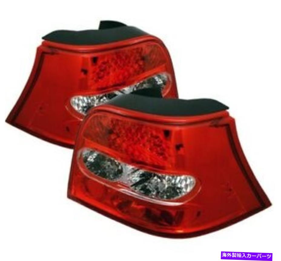 USテールライト LEDテールライトセットペア1999-2006フォルクスワーゲンゴルフGTI MK4 - RED LED Tail Lights Set Pair for 1999-2006 Volkswagen Golf GTI MK4 - RED【並行輸入品】
