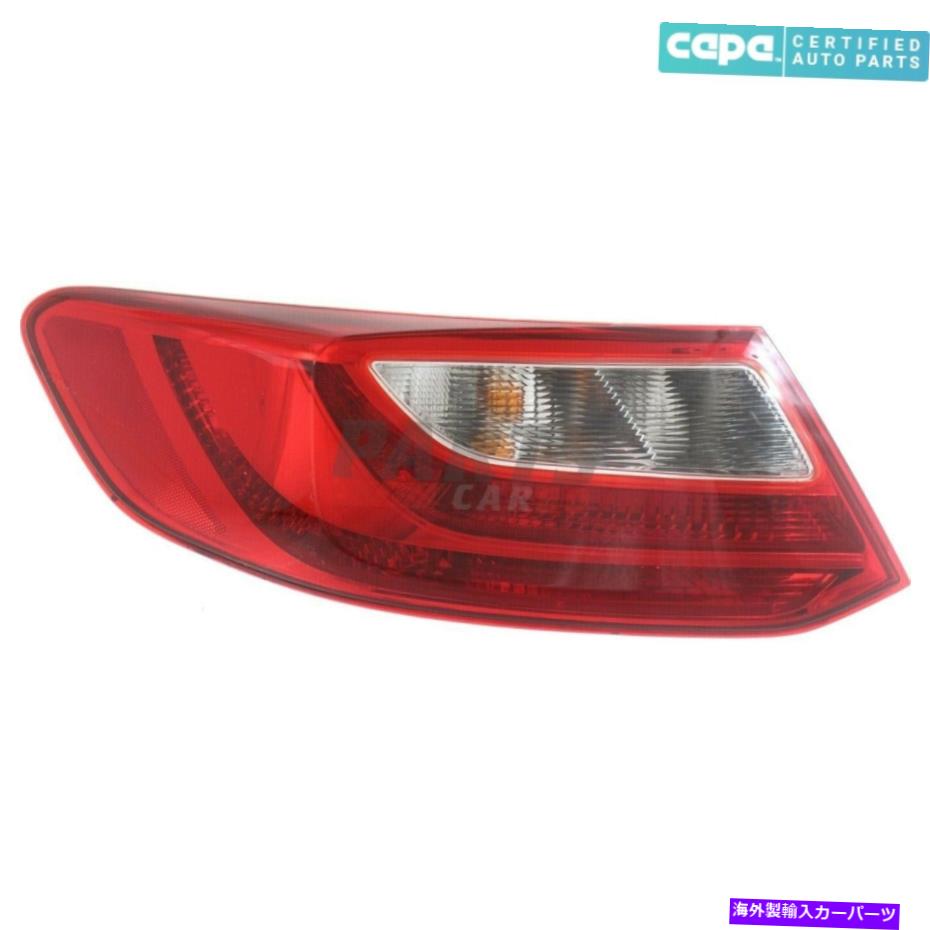USテールライト 新しいテールライトアセンブリ左フィット2013-2015ホンダアコード33550T3LA01カーパ NEW TAIL LIGHT ASSEMBLY LEFT FITS 2013-2015 HONDA ACCORD 33550T3LA01 CAPA【並行輸入品】