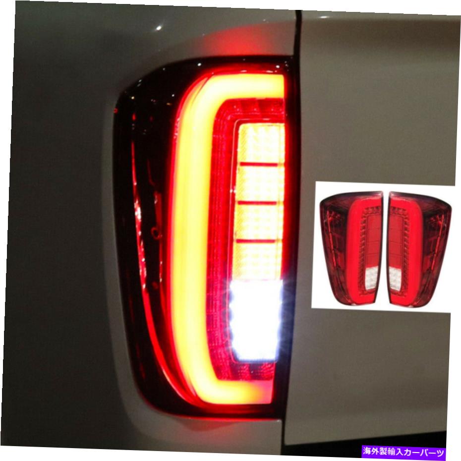 USテールライト 日産ナバラのための左+右ブレーキランプのペアLEDのテールライト後ろの右ブレーキランプ2015-19 Pair LED Tail Lights Rear Left+Right Brake Lamp For Nissan Navara NP300 2015-19【並行輸入品】