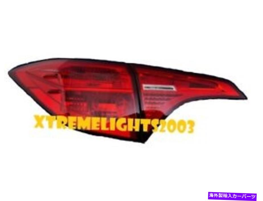 USテールライト トヨタカローラ2017 2018左側の外側LEDテールライトTaillightsランプセット TOYOTA COROLLA 2017 2018 LEFT INNER OUTER LED TAIL LIGHTS TAILLIGHTS LAMP SET【並行輸入品】
