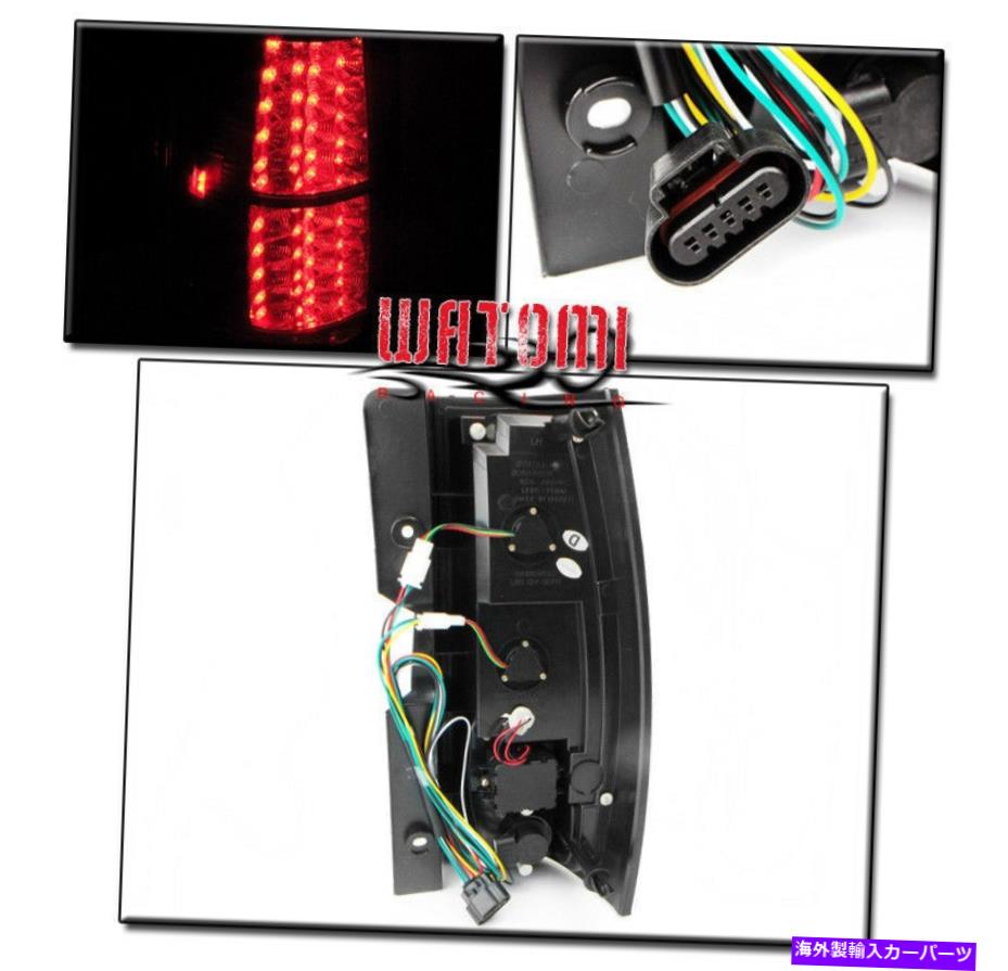 USテールライト 07-14 Chevy / GMC郊外Tahoe Yukon Denali Altezzaテールブレーキライトランプブラック 07-14 CHEVY/GMC SUBURBAN TAHOE YUKON DENALI ALTEZZA TAIL BRAKE LIGHTS LAMP BLACK【並行輸入品】