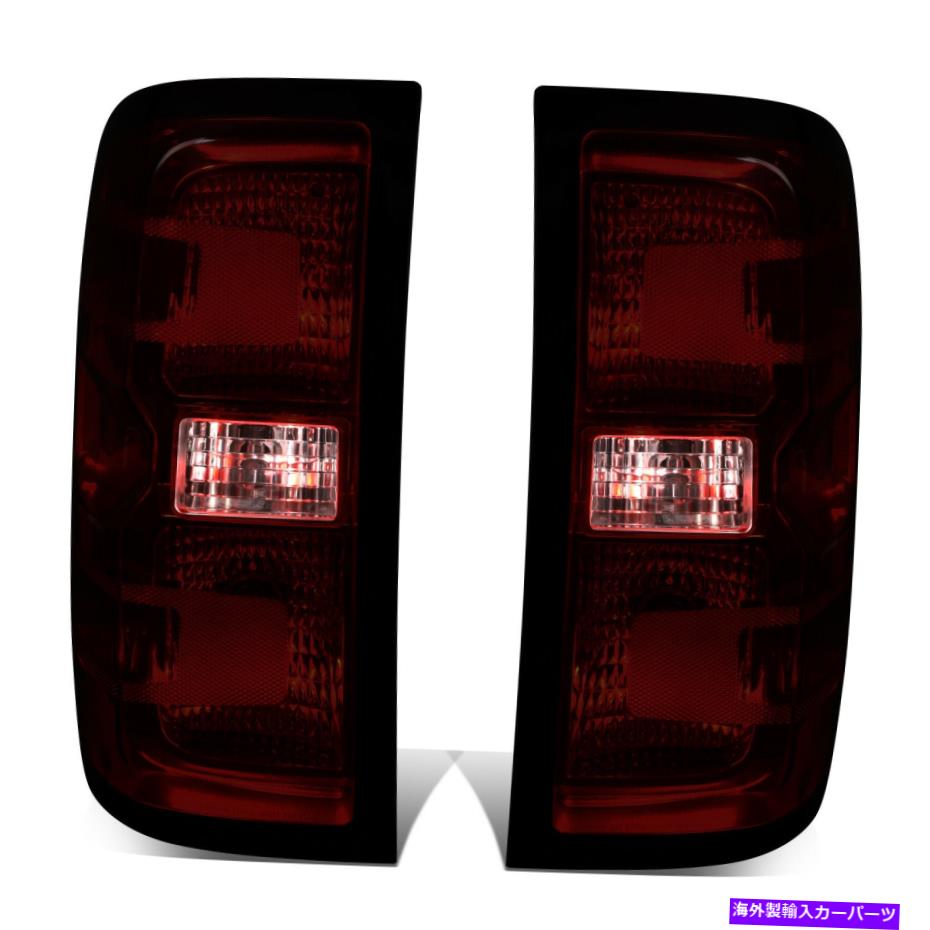 USテールライト フィット14-19 Chevy Silverado GMCシエラスモークレンズOEスタイルのテールブレーキライトランプ Fit 14-19 Chevy Silverado GMC Sierra Smoked Lens OE Style Tail Brake Lights Lamp【並行輸入品】