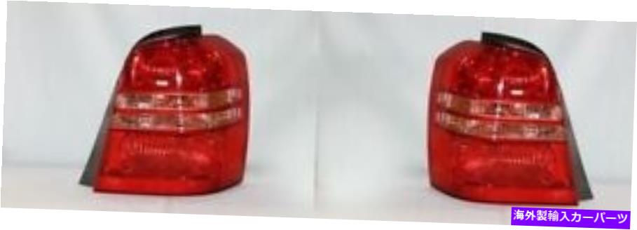USテールライト 2001-2003トヨタハイランダーTaillightsテールランプドライバー＆旅客LH + RH For 2001-2003 Toyota Highlander Taillights Tail Lamps Driver & Passenger LH+RH【並行輸入品】