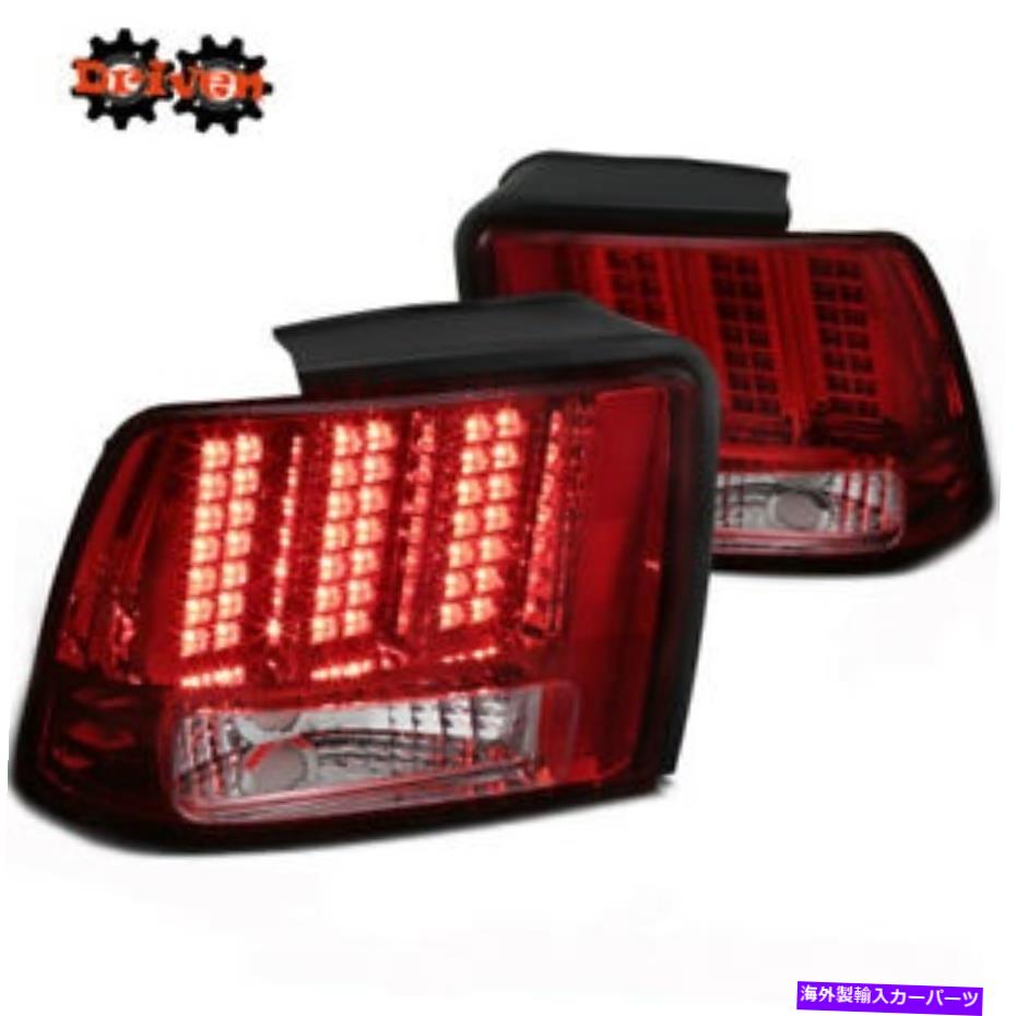 USテールライト フォードマスタング99-04 GTベースV6 V8 SaleenシーケンシャルLEDテールライトレッドレンズ Ford Mustang 99-04 GT Base V6 V8 Saleen Sequential LED Tail Lights Red Lens【並行輸入品】