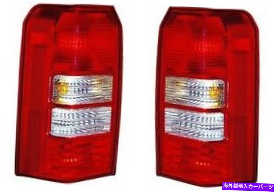 USテールライト 新しいTaillight Taillampペアセットフィット08 - 14 Patriot逆バックブレーキテール NEW Taillight Taillamp Pair Set Fits 08 - 14 PATRIOT Reverse Back Brake Tail【並行輸入品】