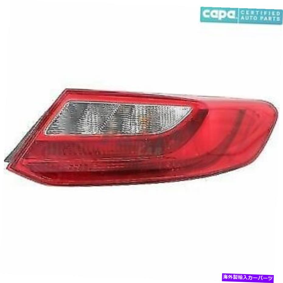 USテールライト 新しいテールライトアセンブリ右フィット2013-2015ホンダアコード33500T3LA01カーパ NEW TAIL LIGHT ASSEMBLY RIGHT FITS 2013-2015 HONDA ACCORD 33500T3LA01 CAPA【並行輸入品】