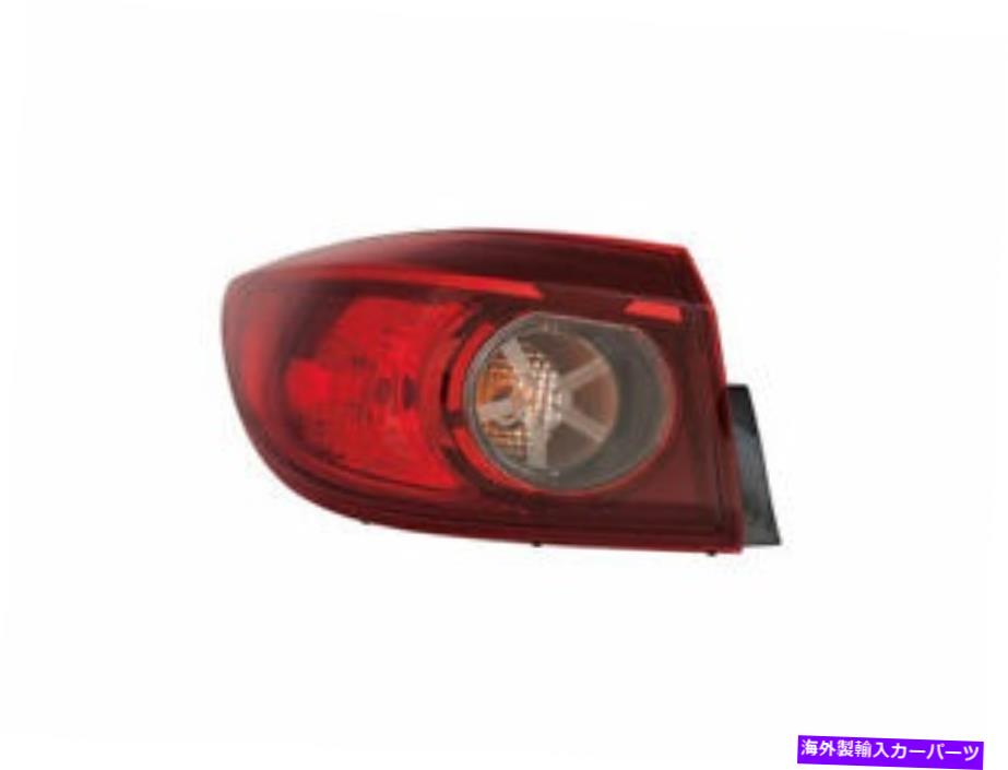 USテールライト 左 - 運転者側のテールライトアセンブリはマツダ3 2014-2018 88wrzrに収まる Left - Driver Side Tail Light Assembly fits Mazda 3 2014-2018 88WRZR【並行輸入品】