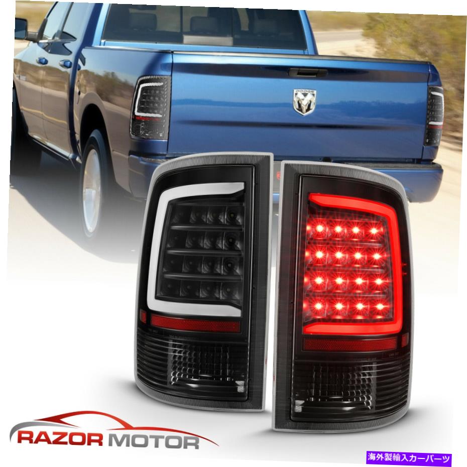 USテールライト Black 2009-2018 Dodge Ram 1500 10-18 2500 3500 LEDバーTaillightsブレーキランプ For Black 2009-2018 Dodge Ram 1500 10-18 2500 3500 LED Bar Taillights Brake Lamp【並行輸入品】