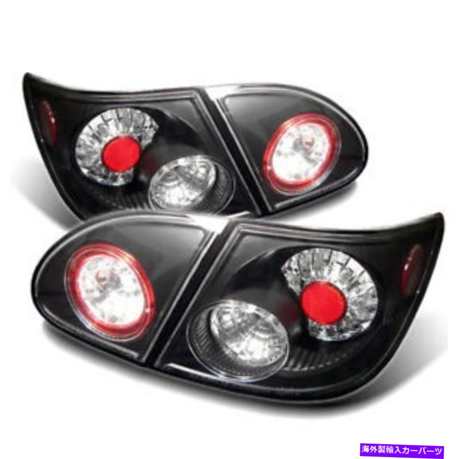 USテールライト トヨタ03-08カローラブラックLEDリアテールライトランプセットCE LE S XRS Toyota 03-08 Corolla Black LED Rear Tail Lights Lamp Set CE LE S XRS【並行輸入品】｜Us Custom Parts Shop USDM