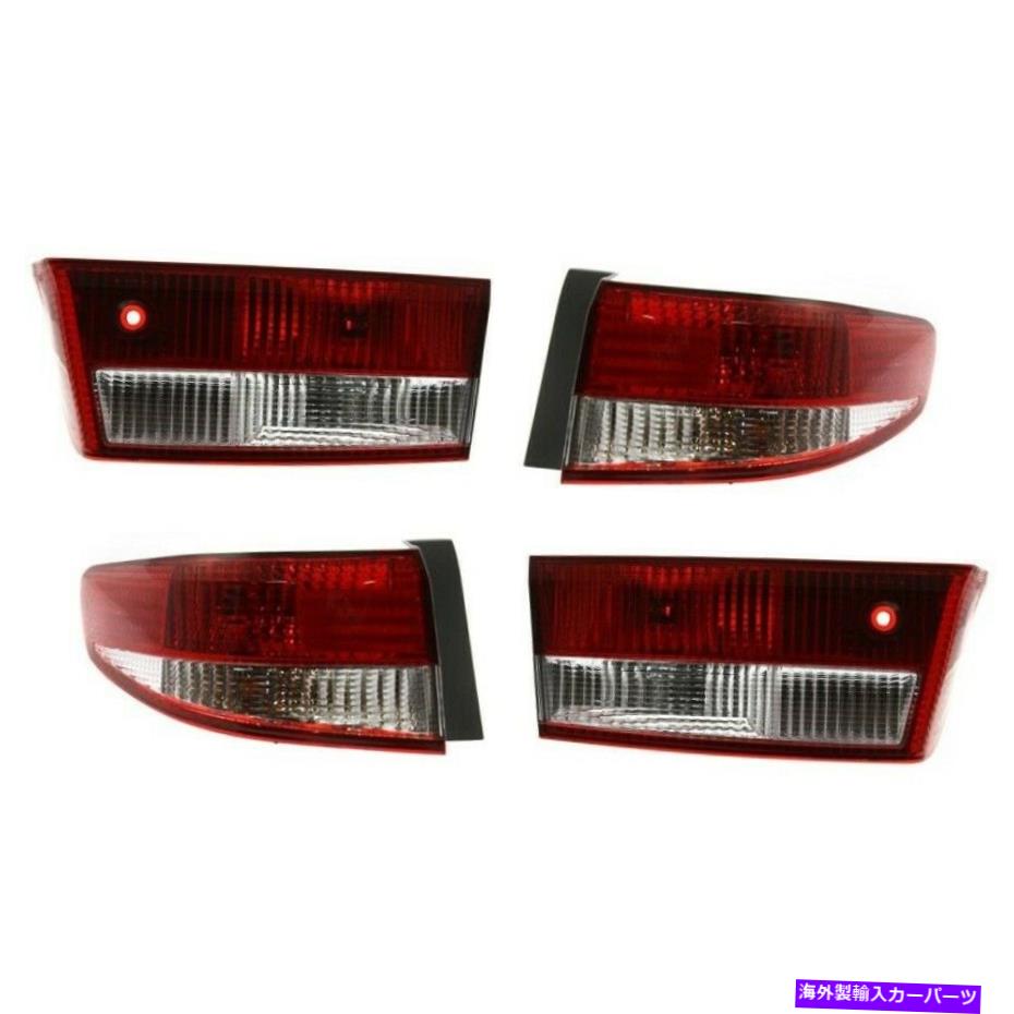 USテールライト 2003-2004ホンダアコードドライバーと助手席側と外側のテールライト Tail Light For 2003-2004 Honda Accord Driver and Passenger Side Inner and Outer【並行輸入品】 47,681円