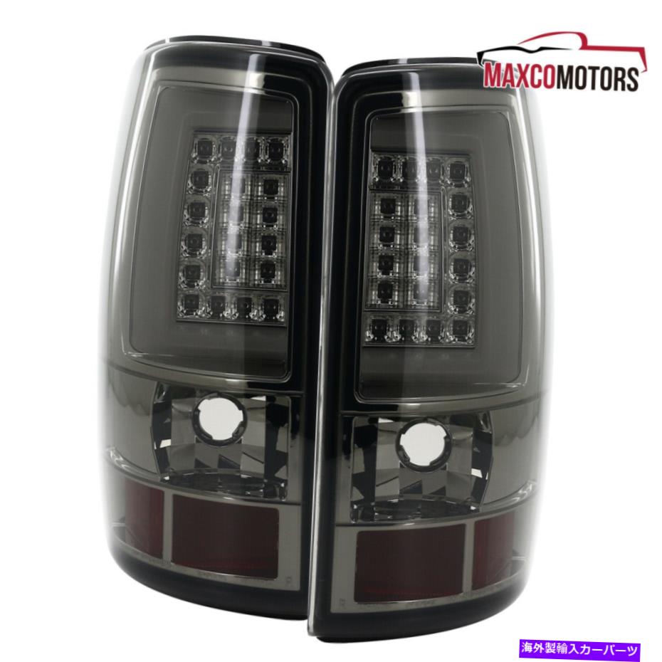 USテールライト 2000-2006シボレータホ郊外GMC Yukon LED DRLバーテールライトランプ Smoke For 2000-2006 Chevy Tahoe Suburban GMC Yukon LED DRL Bar Tail Lights Lamps【並行輸入品】