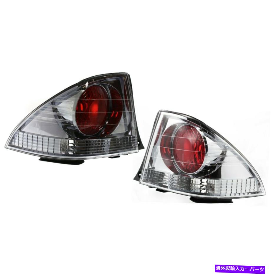 USテールライト 2001年のLEXUSの2つのテールライトのセットは300 LH＆RHクリア＆レッドレンズ Set of 2 Tail Light For 2001 Lexus IS300 LH & RH Clear & Red Lens【並行輸入品】