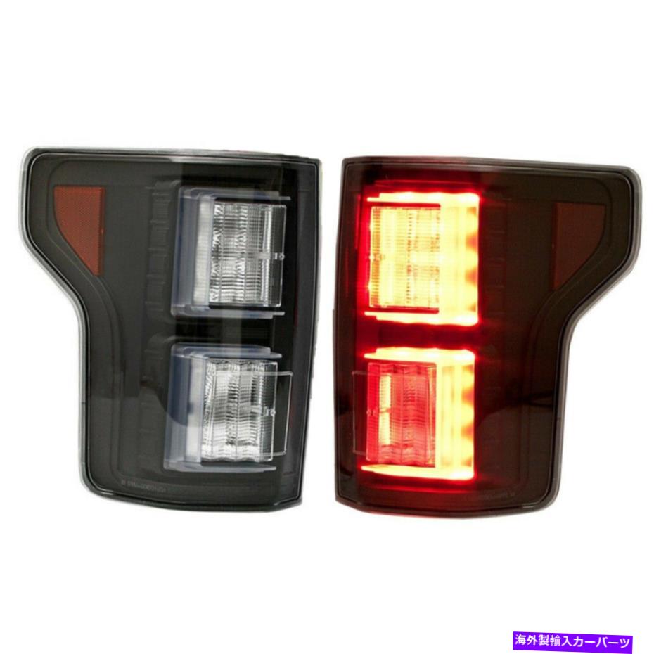 USテールライト 2015-2017フォードF-150 FO2800239のための新しい黒LEDテールライトセットFO2801239 New Black LED Tail Light Set For 2015-2017 Ford F-150 FO2800239 FO2801239【並行輸入品】