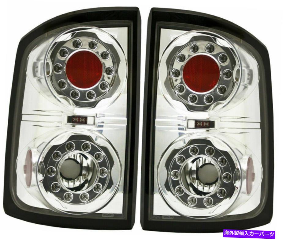 USテールライト 2005-2011 Dodge Dakota CH2818104 CH2819104のための新しいクロムLEDテールライトセット New Chrome LED Tail Light Set For 2005-2011 Dodge Dakota CH2818104 CH2819104【並行輸入品】