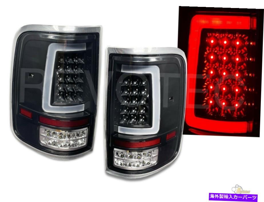 USテールライト 2004-2008フォードF150 XL XLT STX FX4ピックアップのための黒LEDテールライトランプ Black LED Tail Lights Lamps For 2004-2008 Ford F150 XL XLT STX FX4 Pickup【並行輸入品】