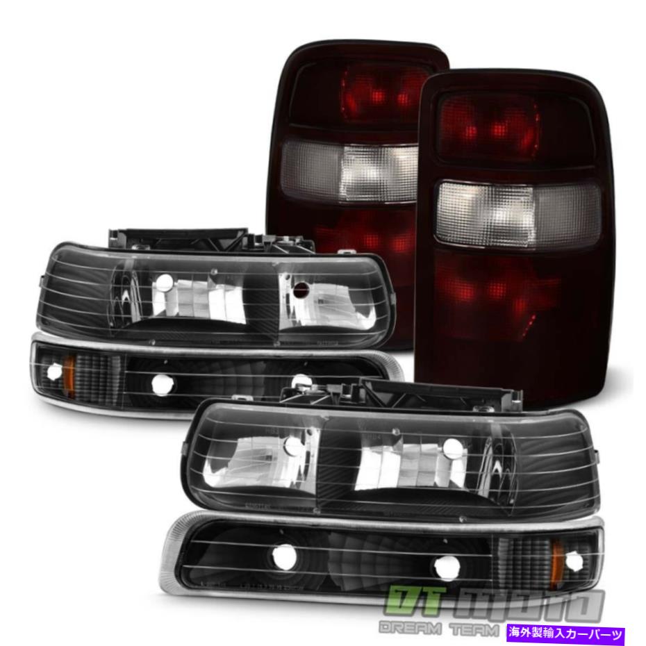 USテールライト 2004-2006 Chevy郊外Tahoe Blkヘッドライト+バンパーランプ+赤い煙テールライト 2004-2006 Chevy Suburban Tahoe Blk Headlights+Bumper Lamps+Red Smoke Tail Lights【並行輸入品】