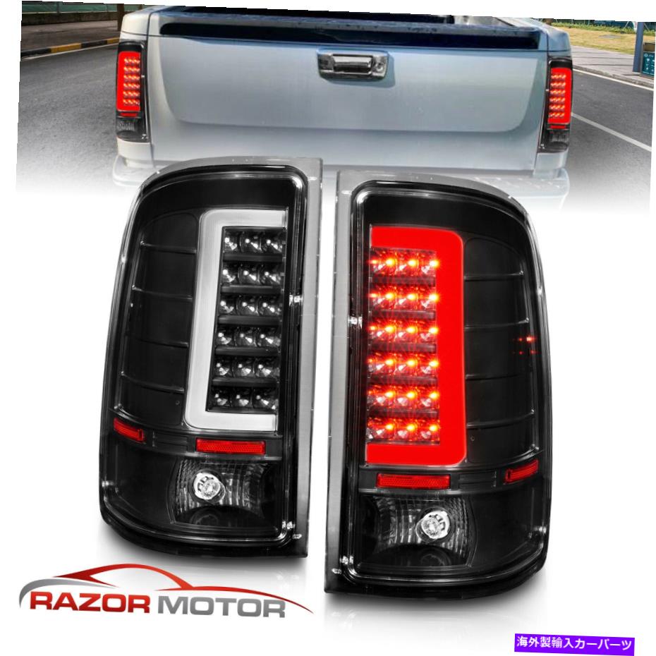 USテールライト GMC Sierra 1500/2500/3500 HD CライトバーLEDテールライトの場合2007-2013 2007-2013 For GMC Sierra 1500/2500/3500 HD C LIGHT BAR LED Tail Lights【並行輸入品】