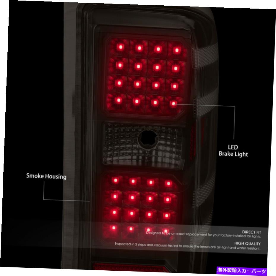 USテールライト [フルレド] 14-19シボリーSilverado GMCシエラテールライトリアブレーキランプ [FULL LED]FOR 14-19 CHEVY SILVERADO GMC SIERRA TAIL LIGHT REAR BRAKE LAMP TINTED【並行輸入品】