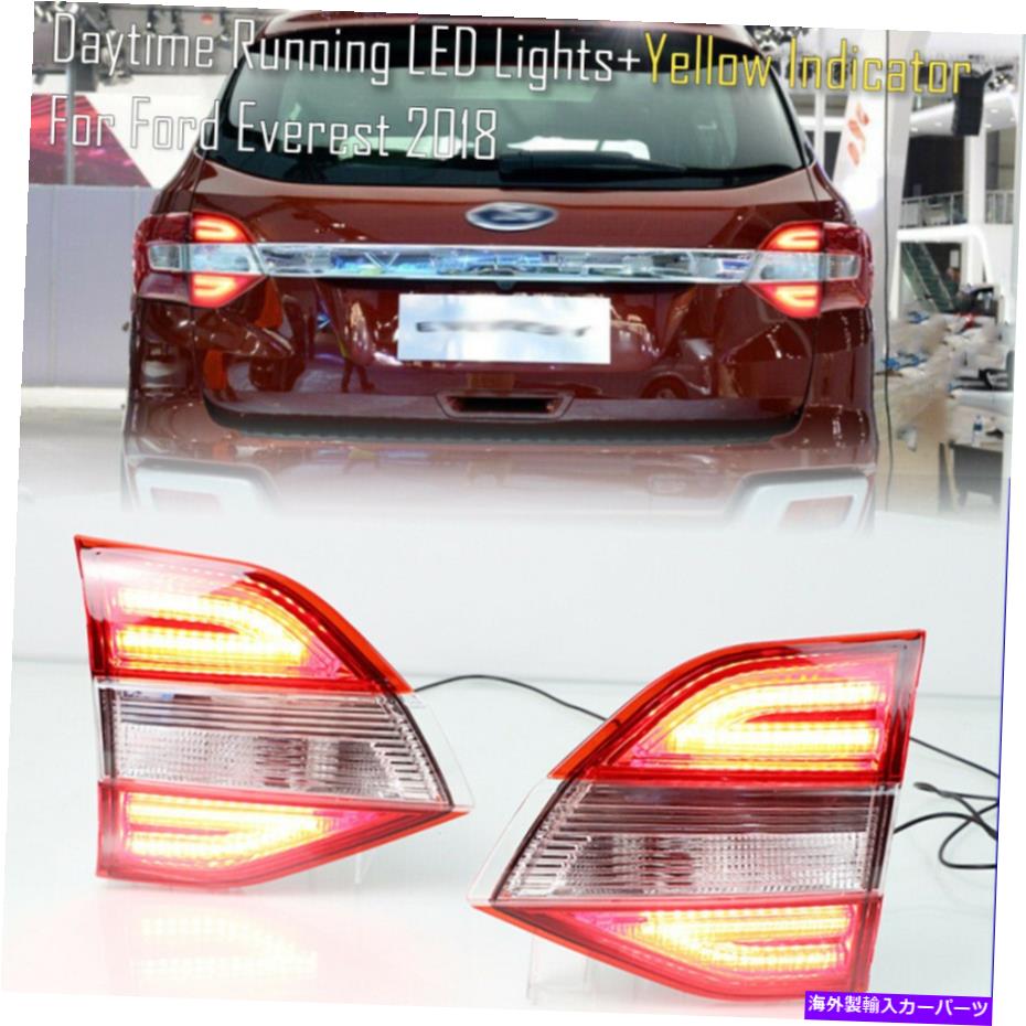 USテールライト LED Red Ray Fog&Brake TaillightバンパーリフレクターライトFord Everest 2018 LED Red Rear Fog&Brake Taillight Bumper Reflector Lights For Ford Everest 2018【並行輸入品】|Us Custom Parts Shop USDM