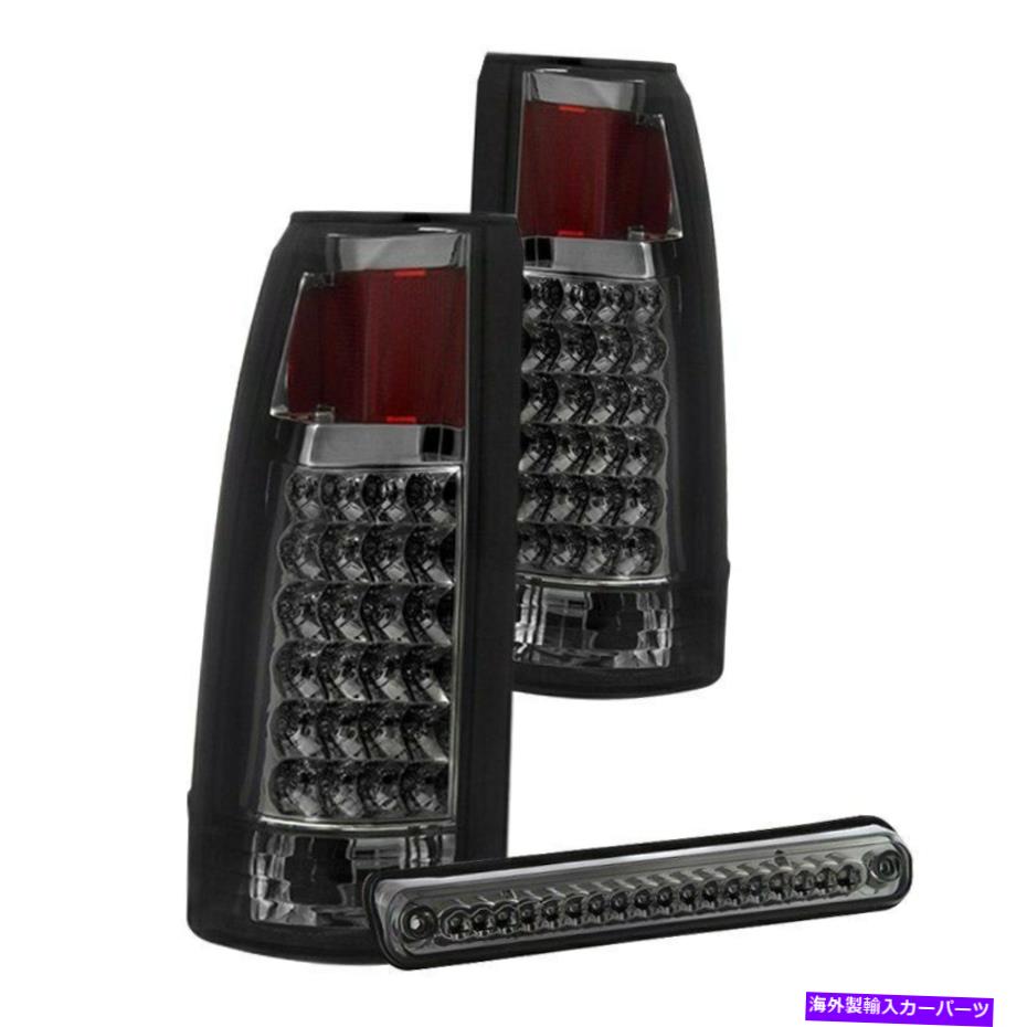 USテールライト XTUNEクローム/スモークLEDテールライト＆3回目ブレーキライトセット XTune Chrome/Smoke LED Tail Lights & 3rd Brake Light Set【並行輸入品】
