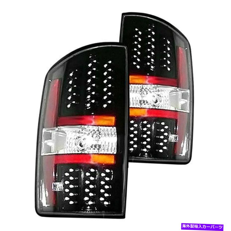 USテールライト Dodge RAM 3500 2003-2006 Sherman 331-193P黒/赤LEDテールライト For Dodge Ram 3500 2003-2006 Sherman 331-193P Black/Red LED Tail Lights【並行輸入品】
