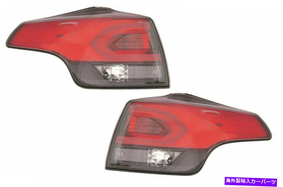 USテールライト LEDの外側のTaillightsテールランプライトペアセットを獲得しましたTOYOTA RAV4 2016-2019フィット FITS TOYOTA RAV4 2016-2019 LED OUTER TAILLIGHTS TAIL LAMPS LIGHTS PAIR SET【並行輸入品】