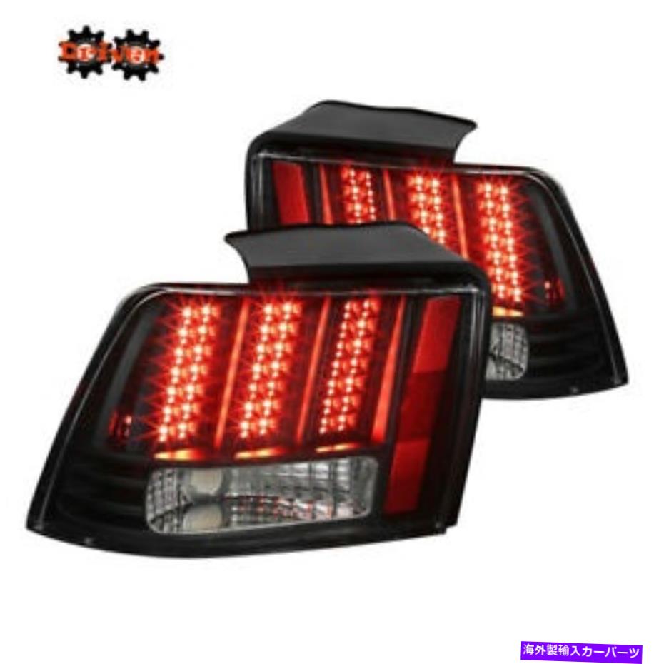 USテールライト フォードマスタング99-04 GTベースV6 V8 SaleenシーケンシャルLEDテールライトブラックハウジング Ford Mustang 99-04 GT Base V6 V8 Saleen Sequential LED Tail Lights Black Housing【並行輸入品】｜Us Custom Parts Shop USDM