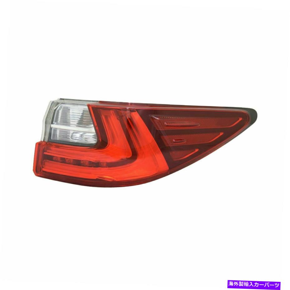 USテールライト RH右助手席側テールランプライトアウター（体上）2016 Lexus ES350 RH Right Passenger side Tail lamp light Outer (on Body) fits 2016 Lexus ES350【並行輸入品】