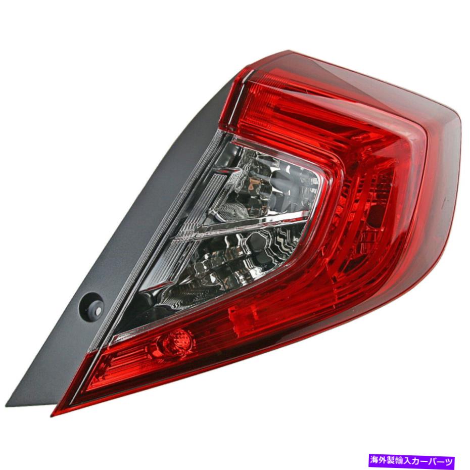USテールライト Civic FC FC1 FC6セダン2016-ONのための後部右側のテールライトランプ Rear Right Hand Side Tail Light Lamp For Civic FC FC1 FC6 Sedan 2016-ON【並行輸入品】|Us Custom Parts Shop USDM