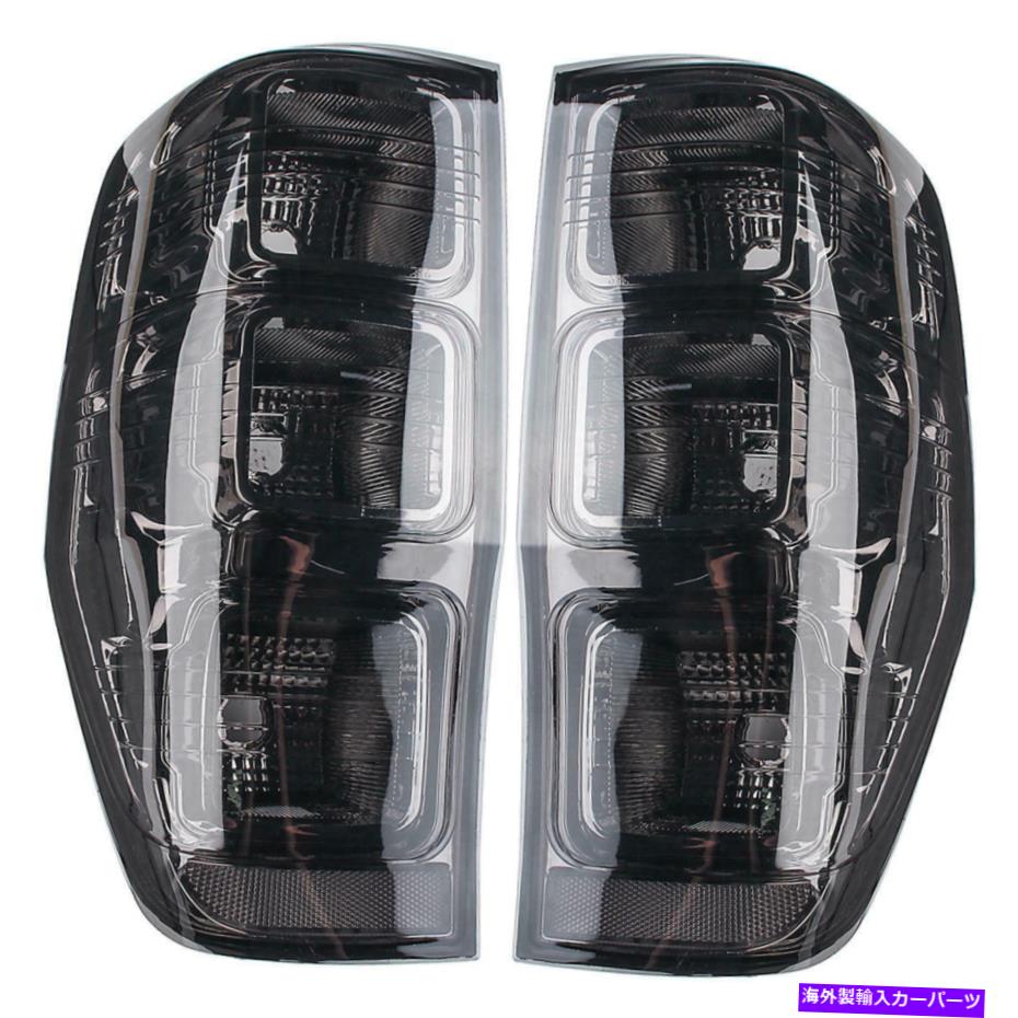 USテールライト Ford Ranger T6 T7 MK2 MK3 PX 2011-2021のための色合いの煙の黒リアテールライトランプ TINT SMOKE BLACK REAR TAIL LIGHT LAMP FOR FORD RANGER T6 T7 MK2 MK3 PX 2011-2021【並行輸入品】