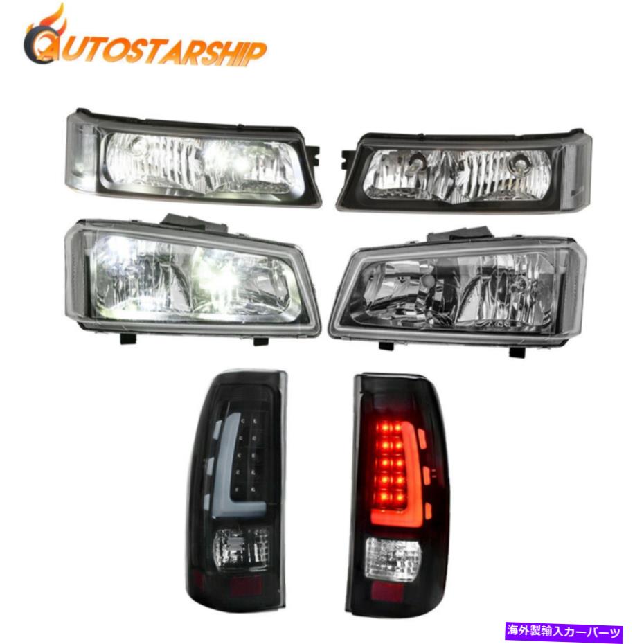 USテールライト ヘッドライト＆Taillightsアセンブリセット2003-2006シボレーSilverado LH＆RH Headlights & Taillights Assembly Set for 2003-2006 Chevrolet Silverado LH & RH【並行輸入品】