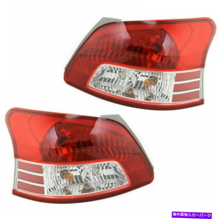 USテールライト 2テールライトアセンブリの新しいドライバと助手席側セットトヨタヤリスフィット New Driver And Passenger Side Set Of 2 Tail Light Assembly Fits Toyota Yaris【並行輸入品】