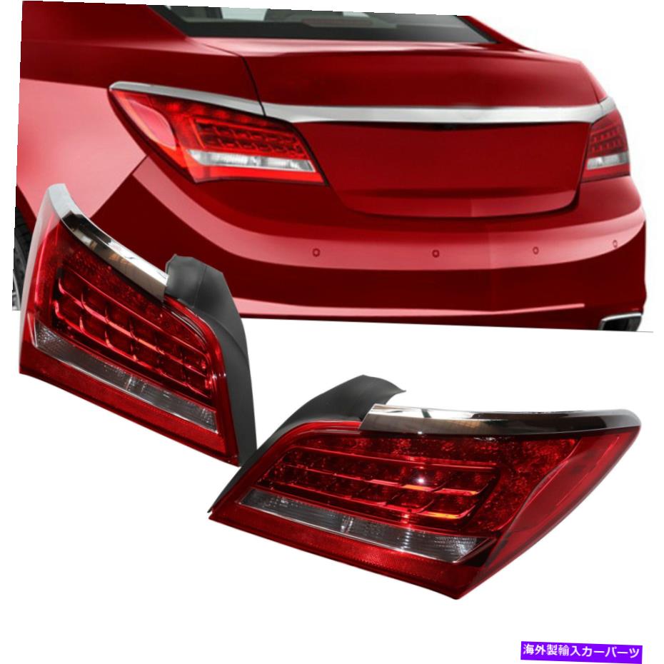 USテールライト 2014年2015年2015年2016年Buick Lacrosse LEDテールライトブレーキランプ[左、右側]米国 For 2014 2015 2016 Buick LaCrosse LED Tail Light Brake Lamp [Left,Right Side] US【並行輸入品】