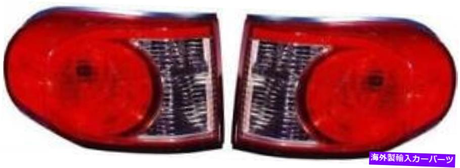 USテールライト サイド/ペアフィット2007 - 2011トヨタFJクルーザーリアテールライトアセンブリ SIDE/PAIR fits 2007 - 2011 Toyota FJ Cruiser Rear Tail Light Assembly【並行輸入品】