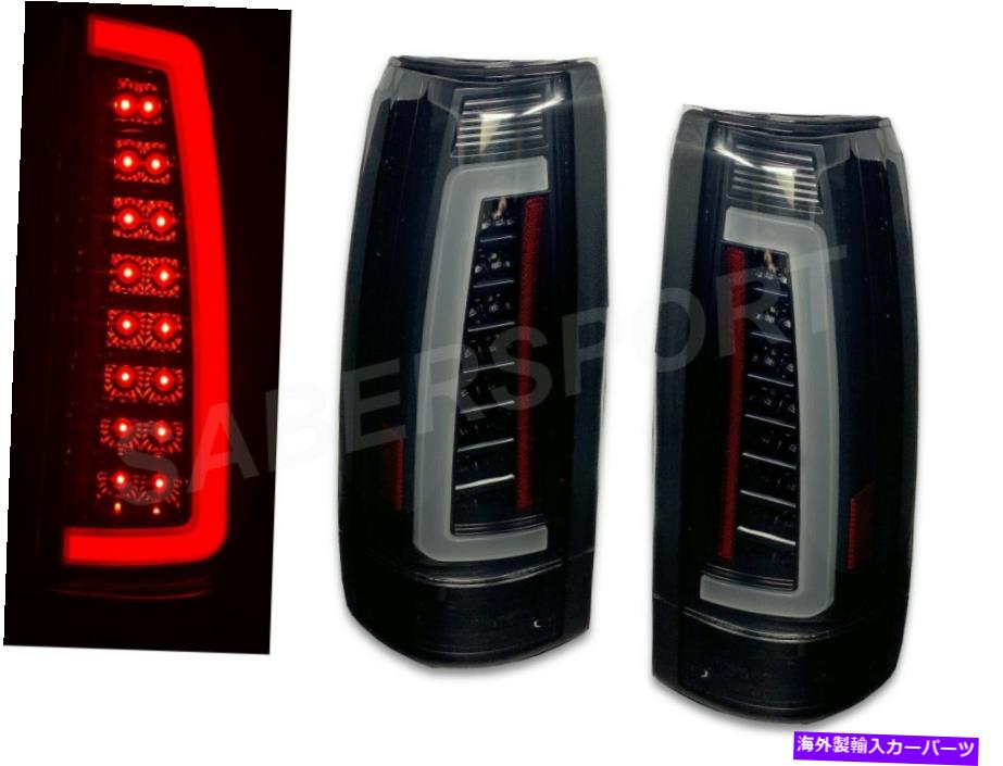 USテールライト ブラックスモークC-BAR LED Taillightは88-99 GM C / K 1500 2500 2500 Yukon Suburban Black Smoke C-Bar LED Taillights for 88-99 GM C/K 1500 2500 3500 Yukon Suburban【並行輸入品】
