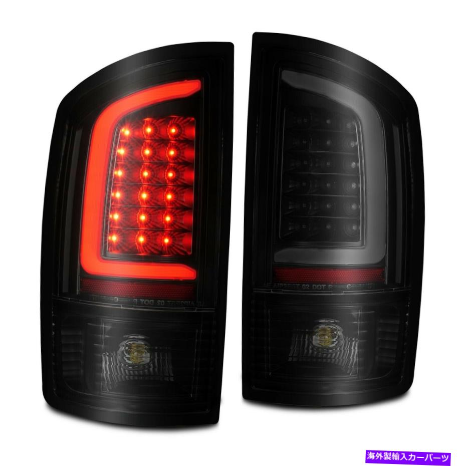 94-01 Dodge Ram CCFL Halo Projector Headlights Black & LED Black Tail lights 98
