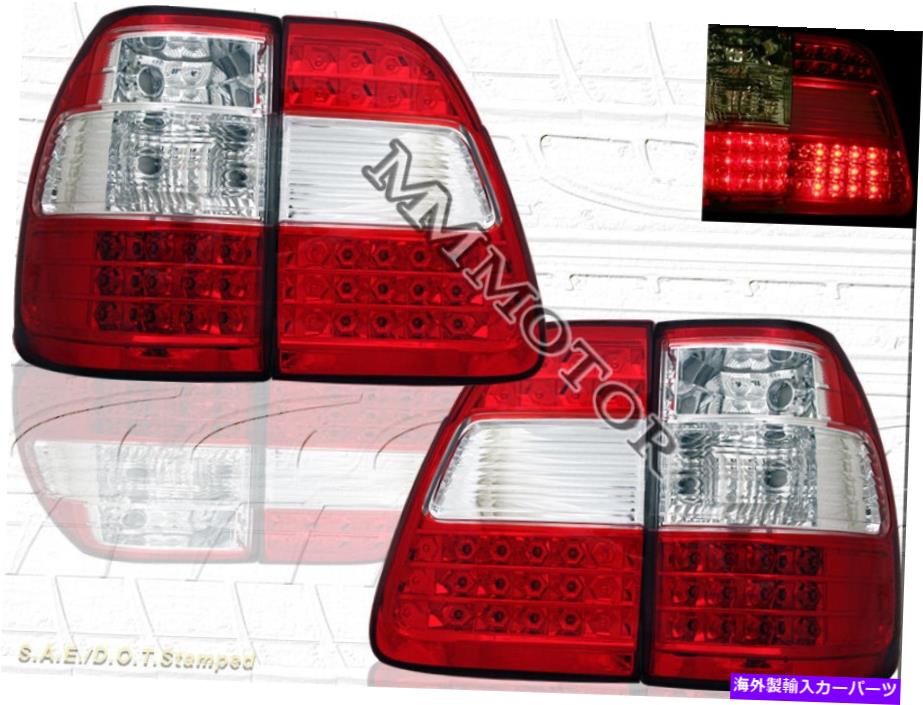 USテールライト 1998 - 2005年ランドクルーザーFJ100 LEDテールライト赤/クリア4 PCS 99 00 01 02 03 04 1998-2005 LAND CRUISER FJ100 LED TAIL LIGHTS RED/CLEAR 4 PCS 99 00 01 02 03 04【並行輸入品】｜Us Custom Parts Shop USDM