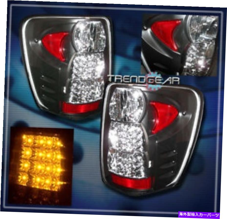 USテールライト 1999年から2004年のジープグランドチェロキーLEDテールブレーキライトリアランプブラック2000 2001 FOR 1999-2004 JEEP GRAND CHEROKEE LED TAIL BRAKE LIGHT REAR LAMP BLACK 2000 2001【並行輸入品】