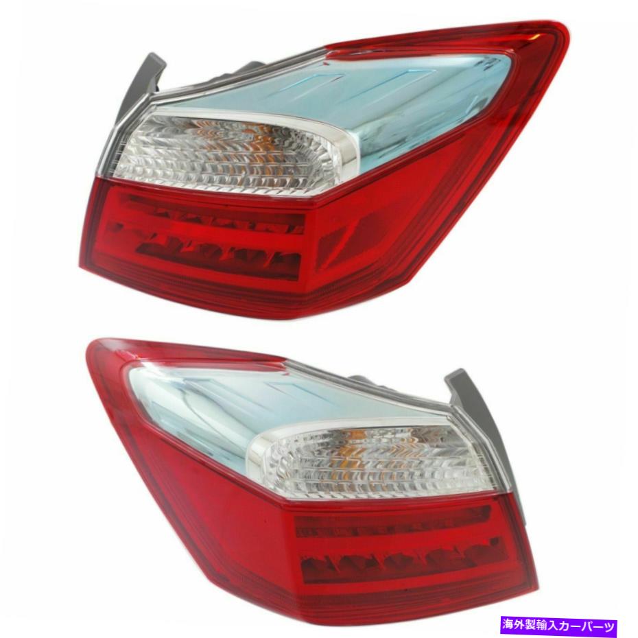 USテールライト ホンダアコードハイブリッド2014-2015 LED Taillightsテールライトリアランプペア FITS HONDA ACCORD HYBRID 2014-2015 LED TAILLIGHTS TAIL LIGHTS REAR LAMPS PAIR【並行輸入品】