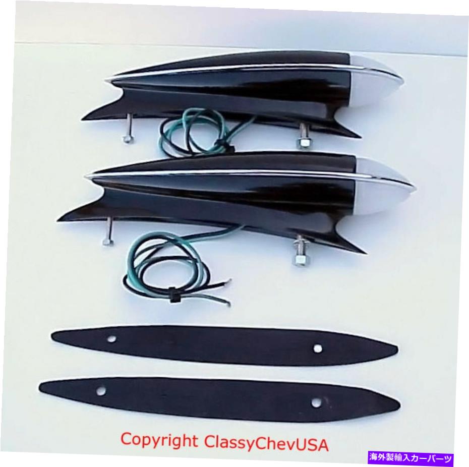 USテールライト Chevrolet 1937 1938 1939 1939アールデコフェンダーライトカーペア12ボルト Chevrolet 1937 1938 1939 Art Deco Fender Light Car PAIR 12 volt【並行輸入品】