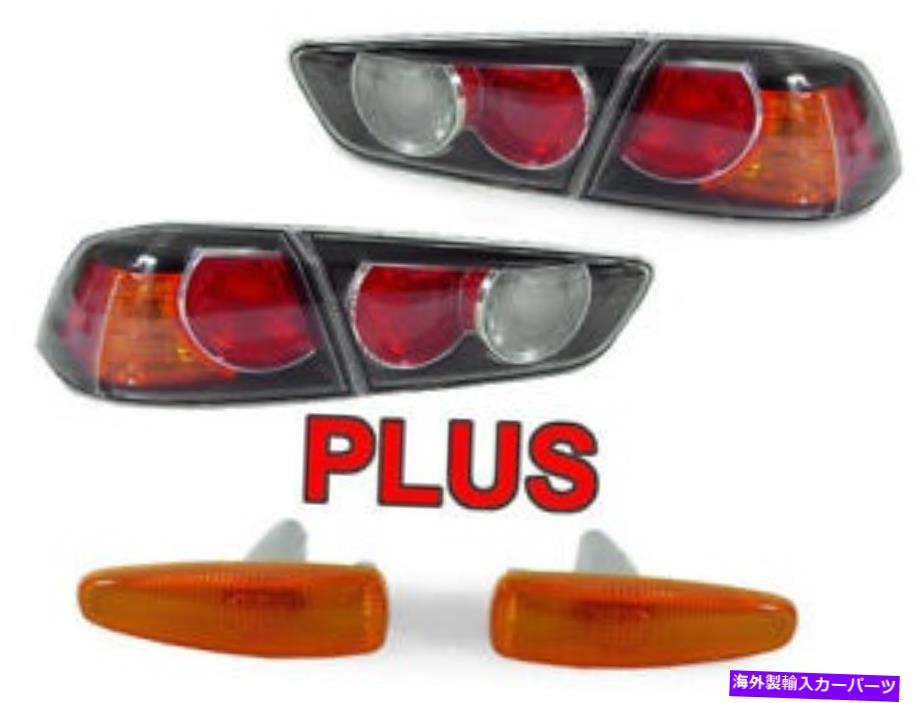 USテールライト 2008-2015 LancerのためのEVO X FaceLift OEスタイルリアテール+琥珀色のマーカーライト Evo X Facelift OE Style Rear Tail + Amber Side Marker Light For 2008-2015 Lancer【並行輸入品】|Us Custom Parts Shop USDM