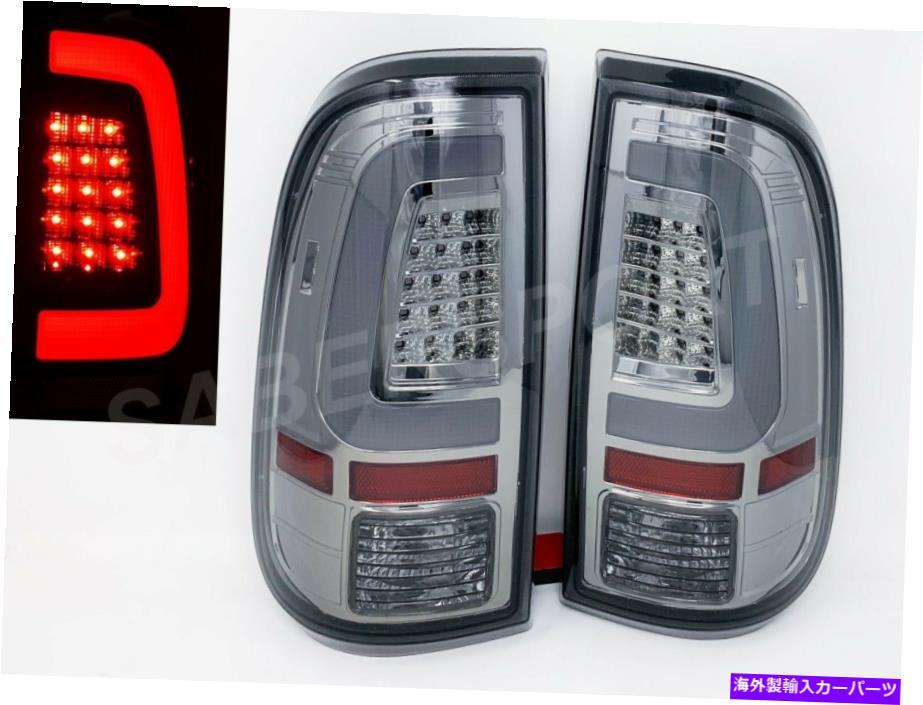 USテールライト ペアスモークC-BAR LED TAILLIGHTS F-250/350/450/550 SUPERDUTY Pair Smoke C-Bar LED Taillights for 2008-2016 Ford F-250/350/450/550 SuperDuty【並行輸入品】