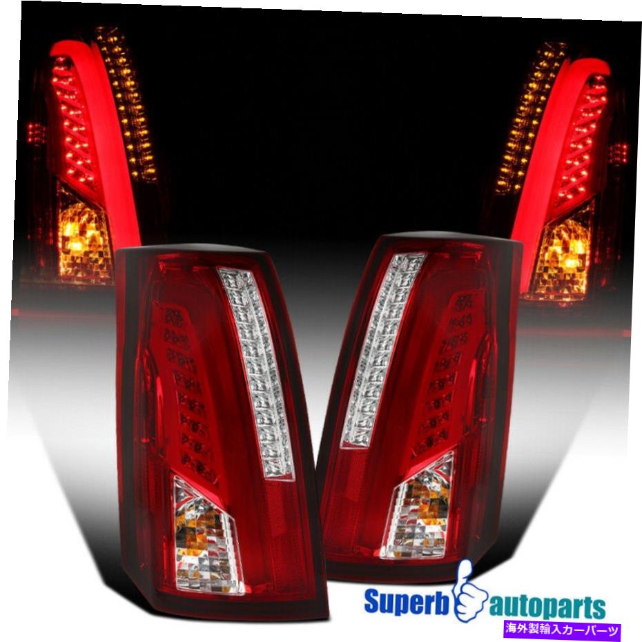 USテールライト 2003年から2007年のキャデラックLEDバーCTSレッドテールブレーキライト For 2003-2007 Cadillac LED Bar CTS Red Tail Brake Lights【並行輸入品】
