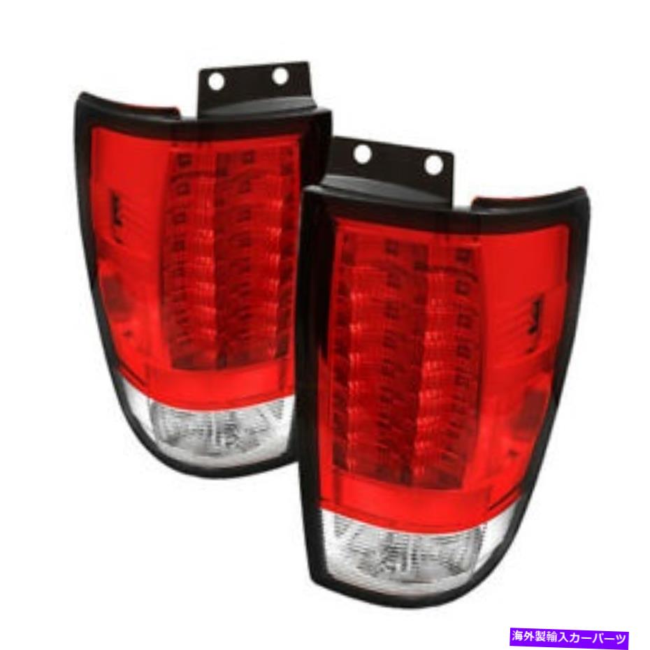 USテールライト Fits 1997-2002フォードエクステページレッドL.E.E.ブレーキテールライトランプ FITS 1997-2002 FORD EXPEDITION RED L.E.D. BRAKE TAIL LIGHTS LAMPS【並行輸入品】