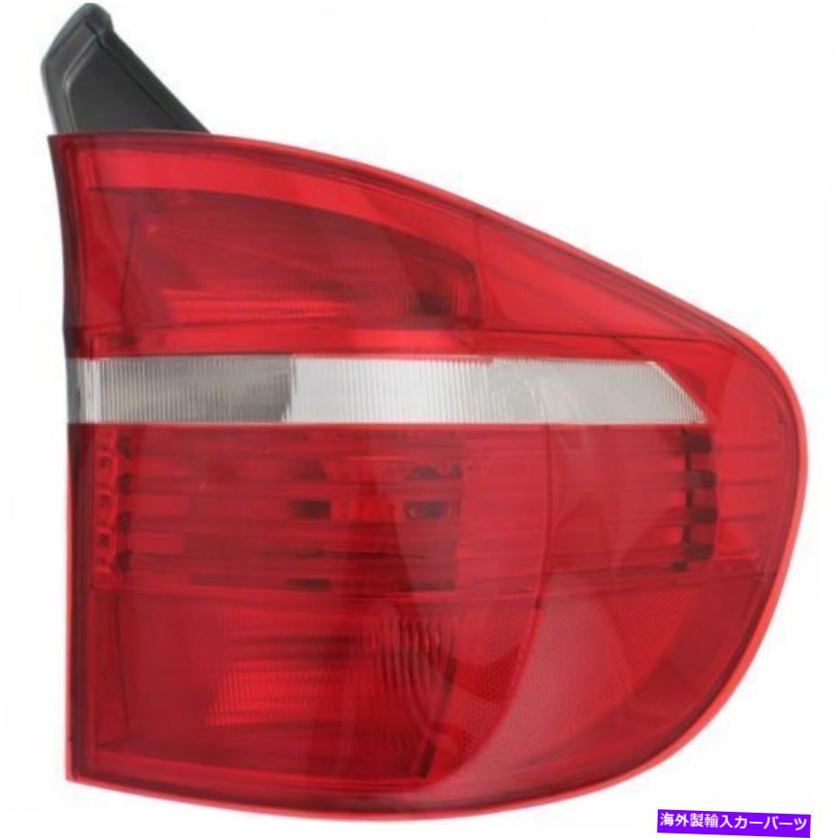 USテールライト BMW X5 07-10、助手席側、外側のテールライト、クリアとレッドレンズ For BMW X5 07-10, Passenger Side, Outer Tail Light, Clear and Red Lens【並行輸入品】