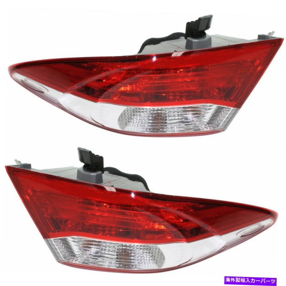 USテールライト 2015-2017 TOYOTA CAMRYペアリアテールライトドライバーとRH W /電球 Fits 2015-2017 Toyota Camry Pair Rear Tail Lights Driver and RH w/ Bulbs【並行輸入品】