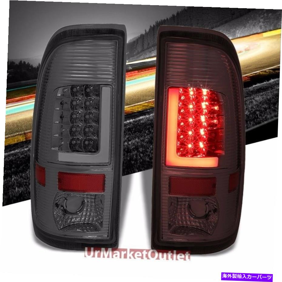 USテールライト クロム/スモークレンズWT 3D LEDバーリアブレーキテールライトライトライトライトライトランプ Chrome/Smoke Lens WT 3D LED Bar Rear Brake Tail Light Lamp For 08-UP Ford Truck【並行輸入品】