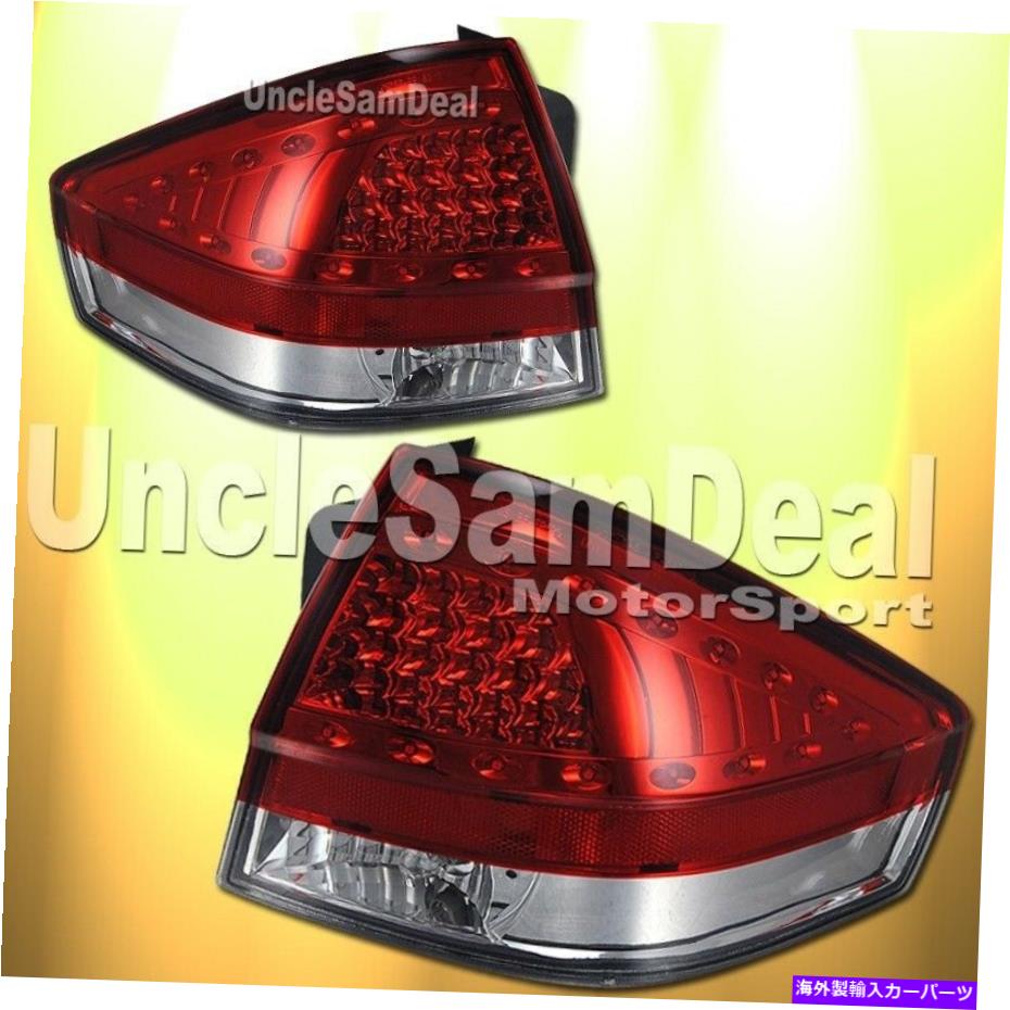 USテールライト フォードフォーカス4ドアセダン2ドアクーペ赤LED L.E.D.テールライトペアダイレクトフィット FORD FOCUS 4DOOR SEDAN 2DOOR COUPE RED LED L.E.D. TAIL LIGHTS PAIR DIRECT FIT【並行輸入品】